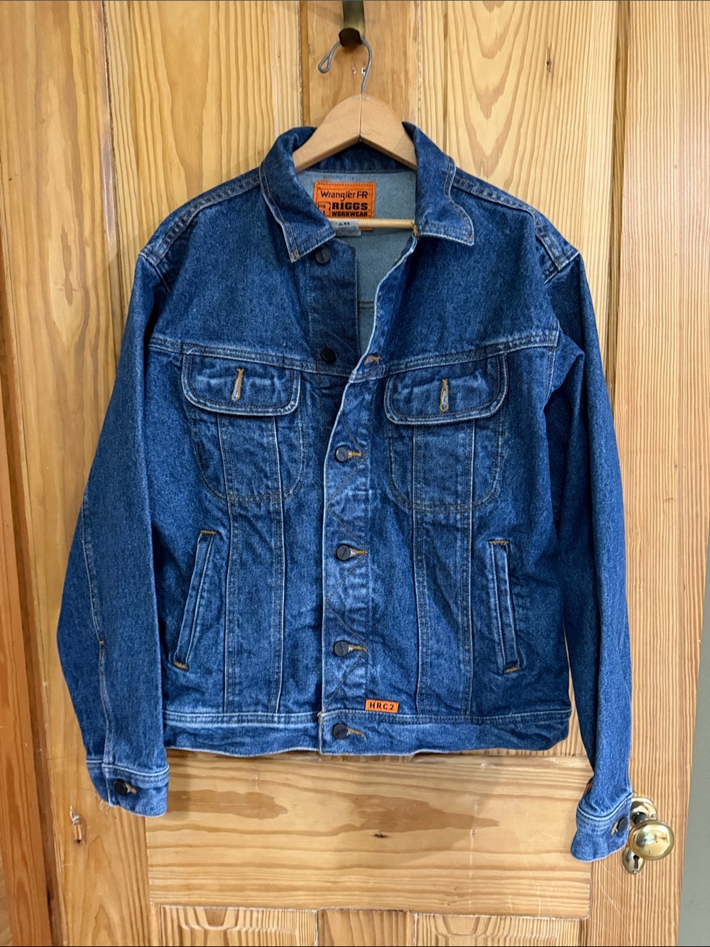 Wrangler FR Workwear Mens Denim Jean Jacket ~ M